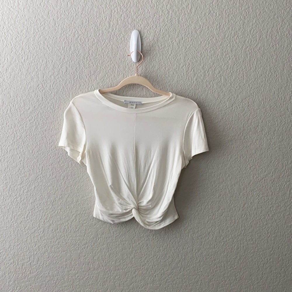 Gaze Front Knot Crop Top